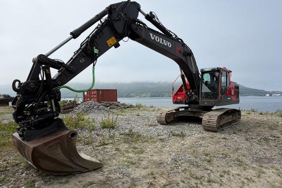 Volvo EC250EL beltegraver med rotortilt – 2019 modell – 11062 timer - GPS