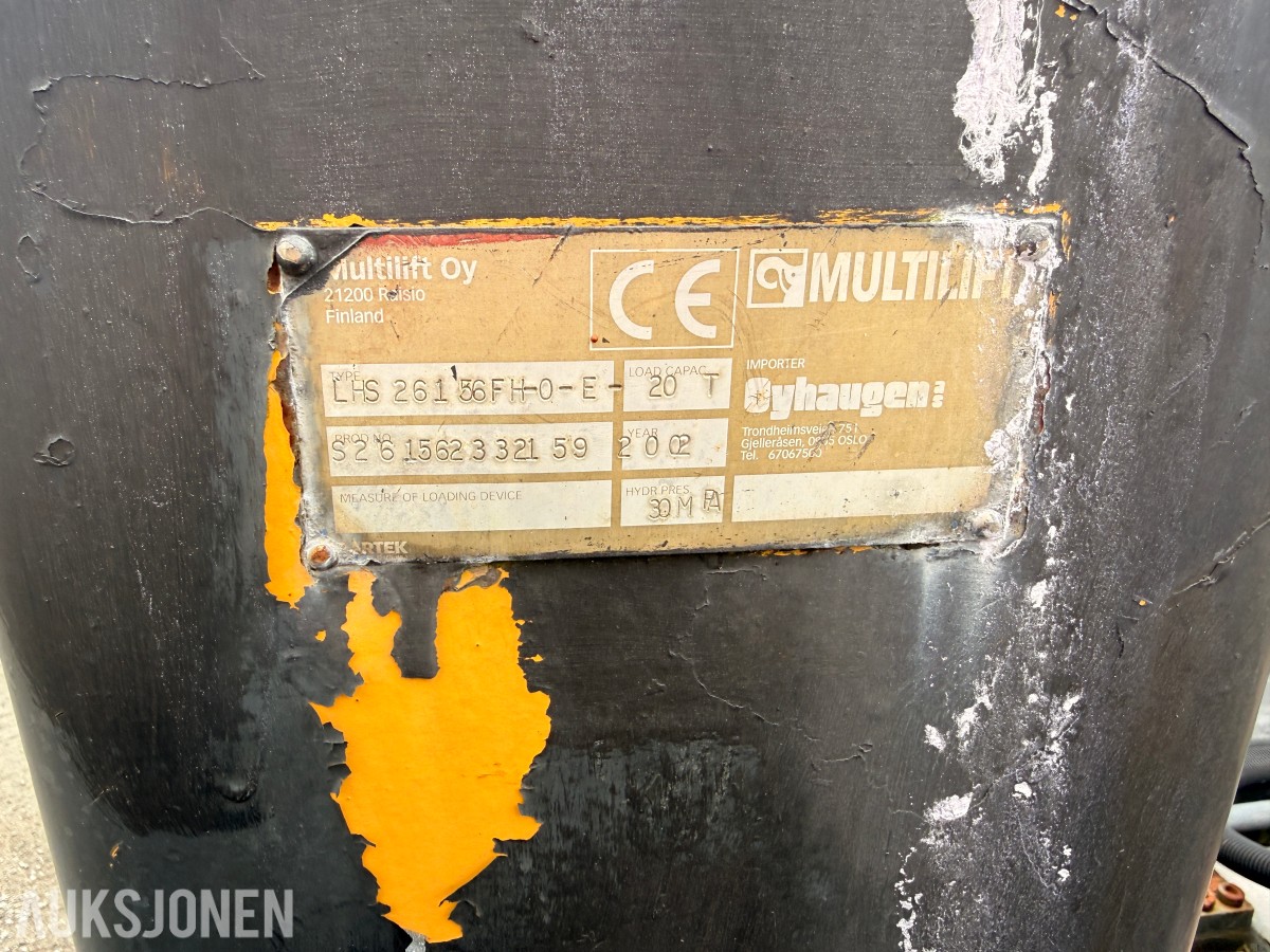 2002 Multilift krokramme 20 tonn – HS 261 56FH-0-E