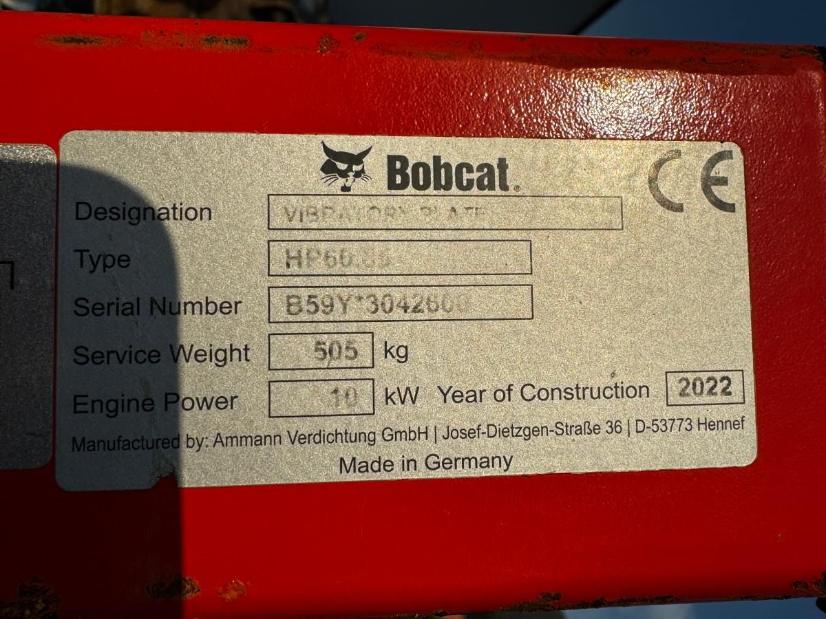 2022 Bobcat HP60.85 reversibel vibroplate