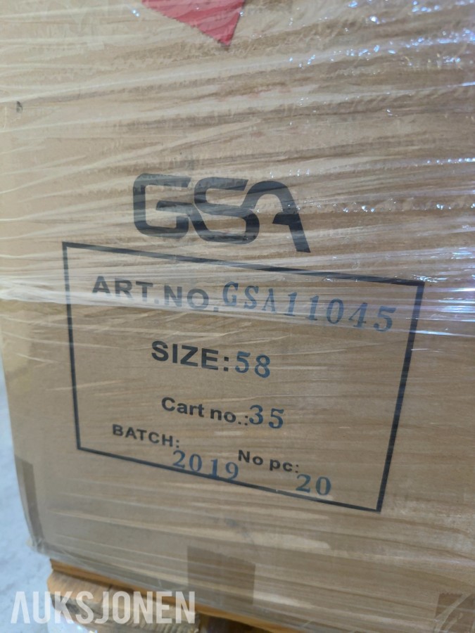 99 stk GSA bukse rød/gul (art GSA11045) str 58/60/62