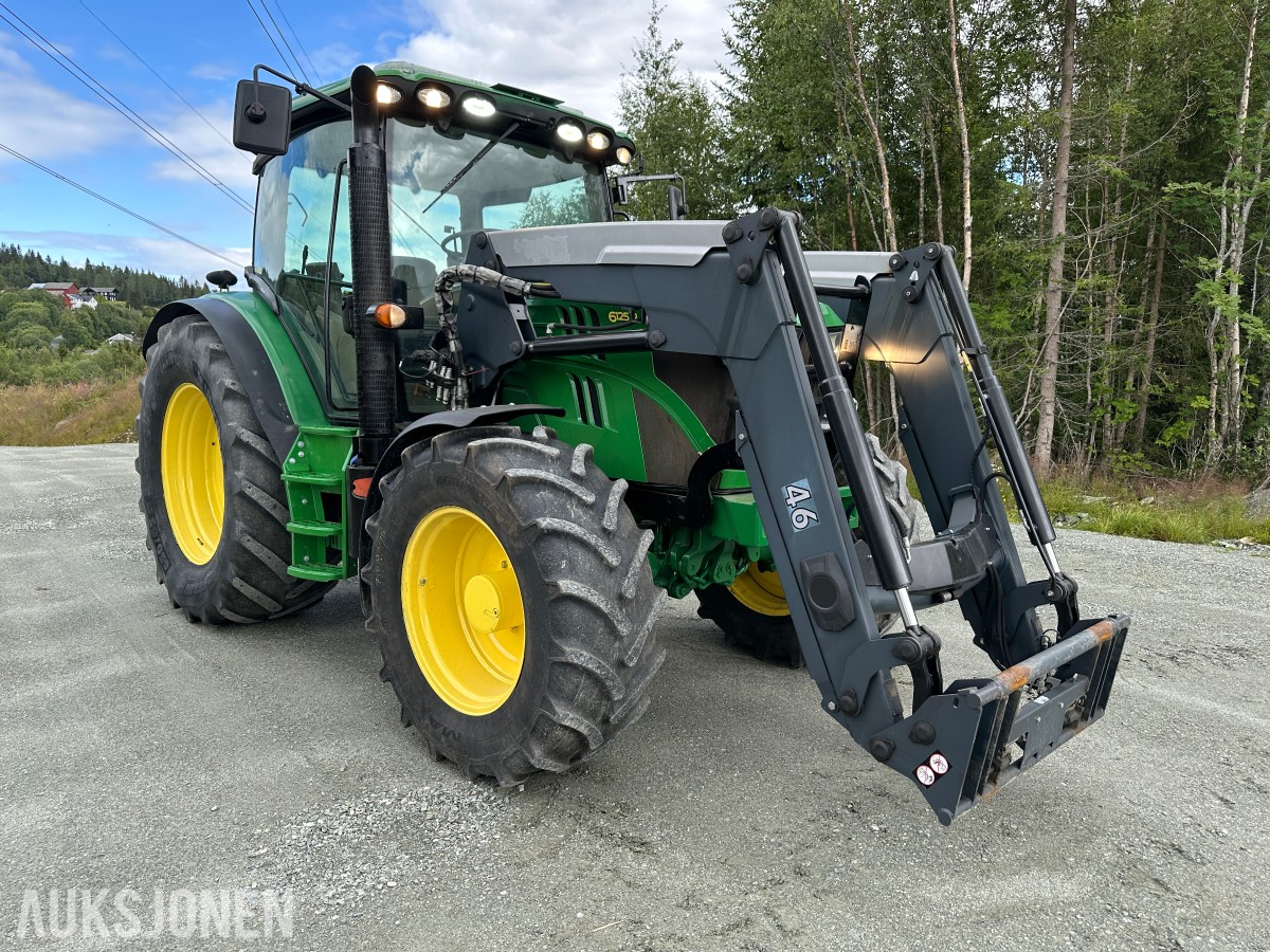 2014 John Deere 6125R | Quicke Q46 Frontlaster | 50 km/t