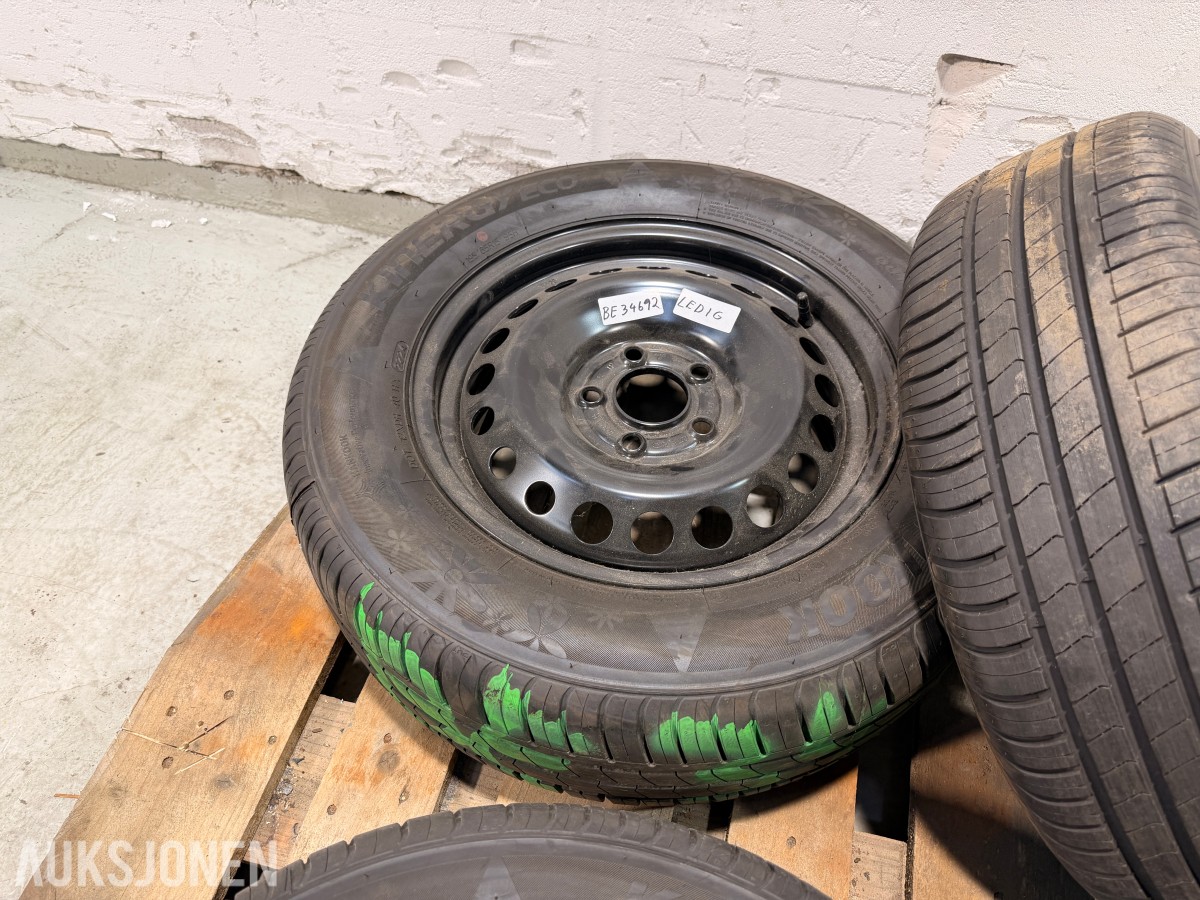 Felger med Hankook dekk, 195/65 R15