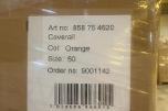 231 stk Univern Coverall orange str 48/50/60