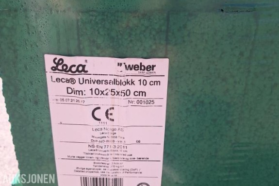 LECA UNIVERSALBLOKK 10X25X50CM
