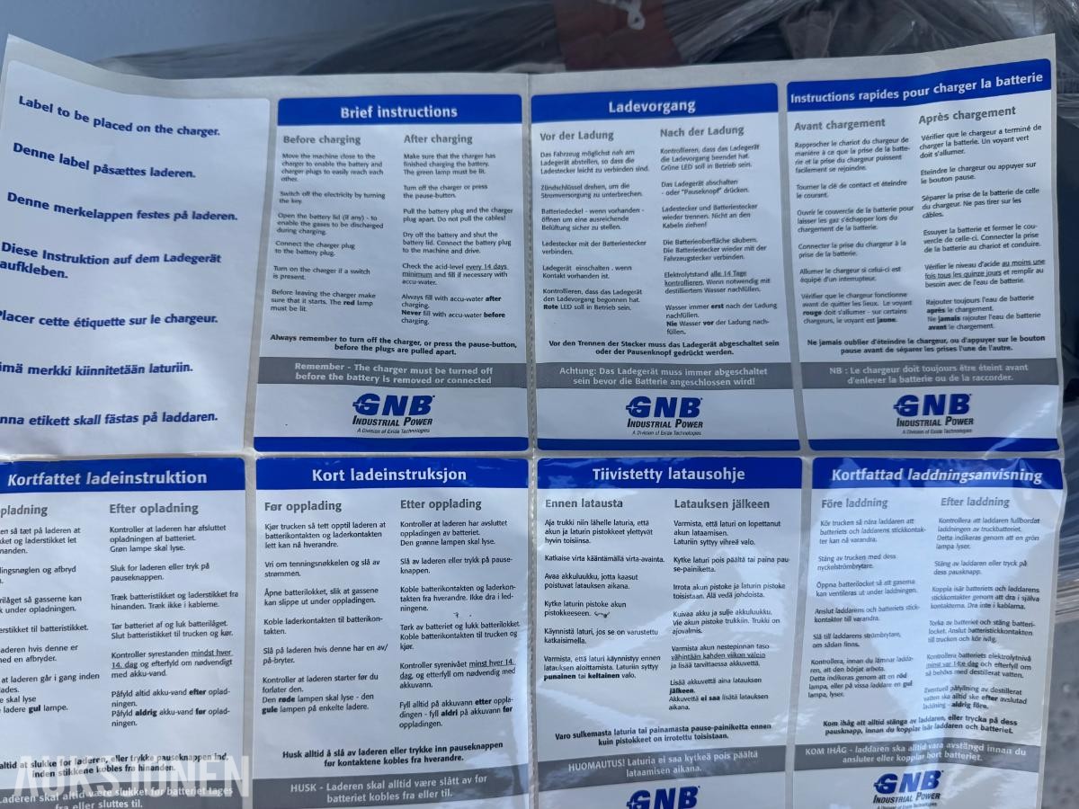 2018 GNB Industrial Power STC trucklader / Linde batterilader