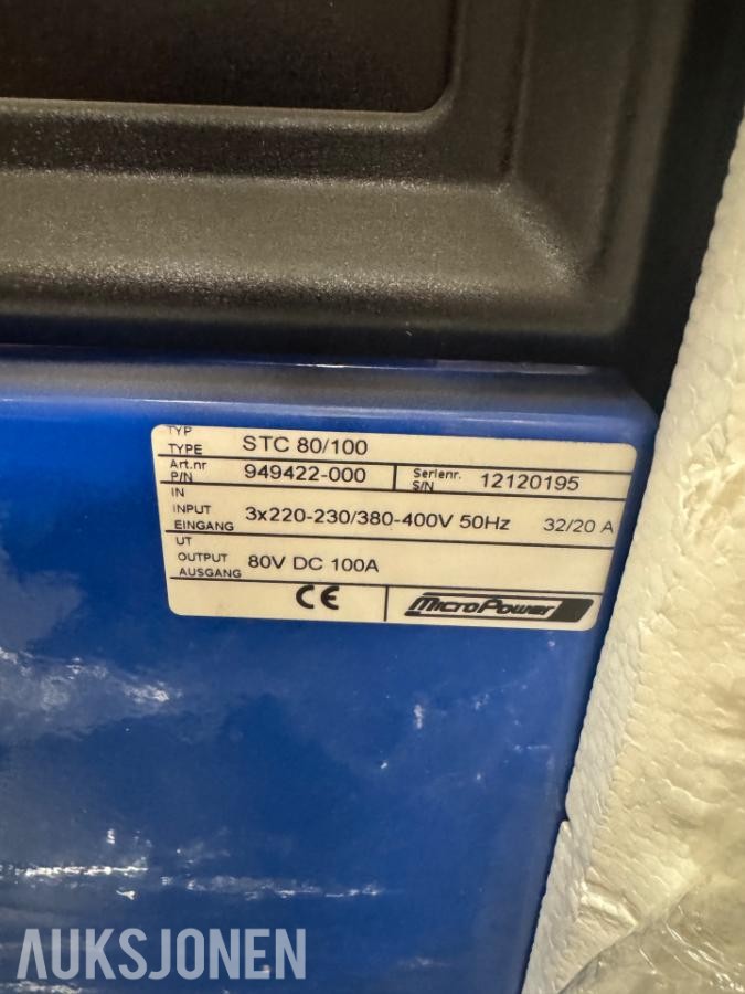 2018 GNB Industrial Power STC trucklader / Linde batterilader