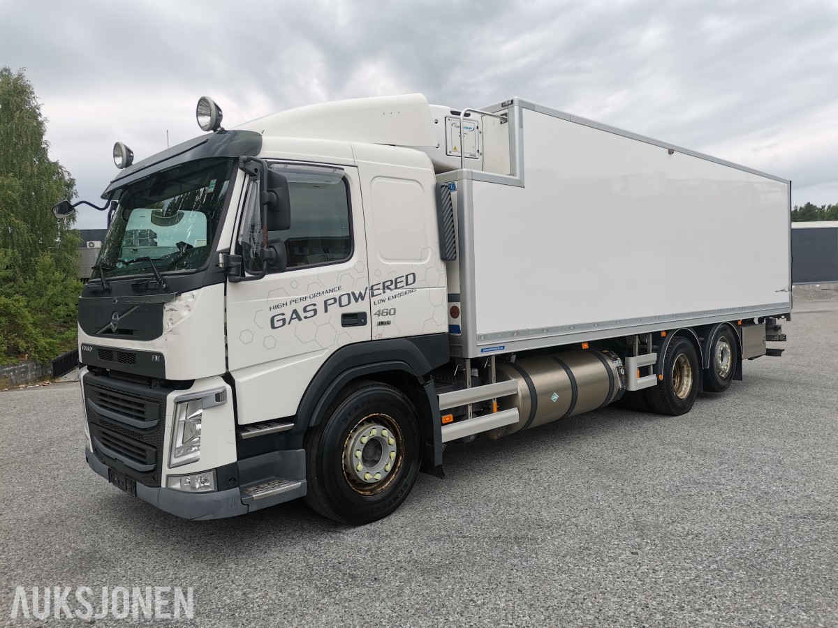 2019 Volvo FM 460 LNG 6x2 kjølebil – Carrier – Zepro bakløfter – I-Shift