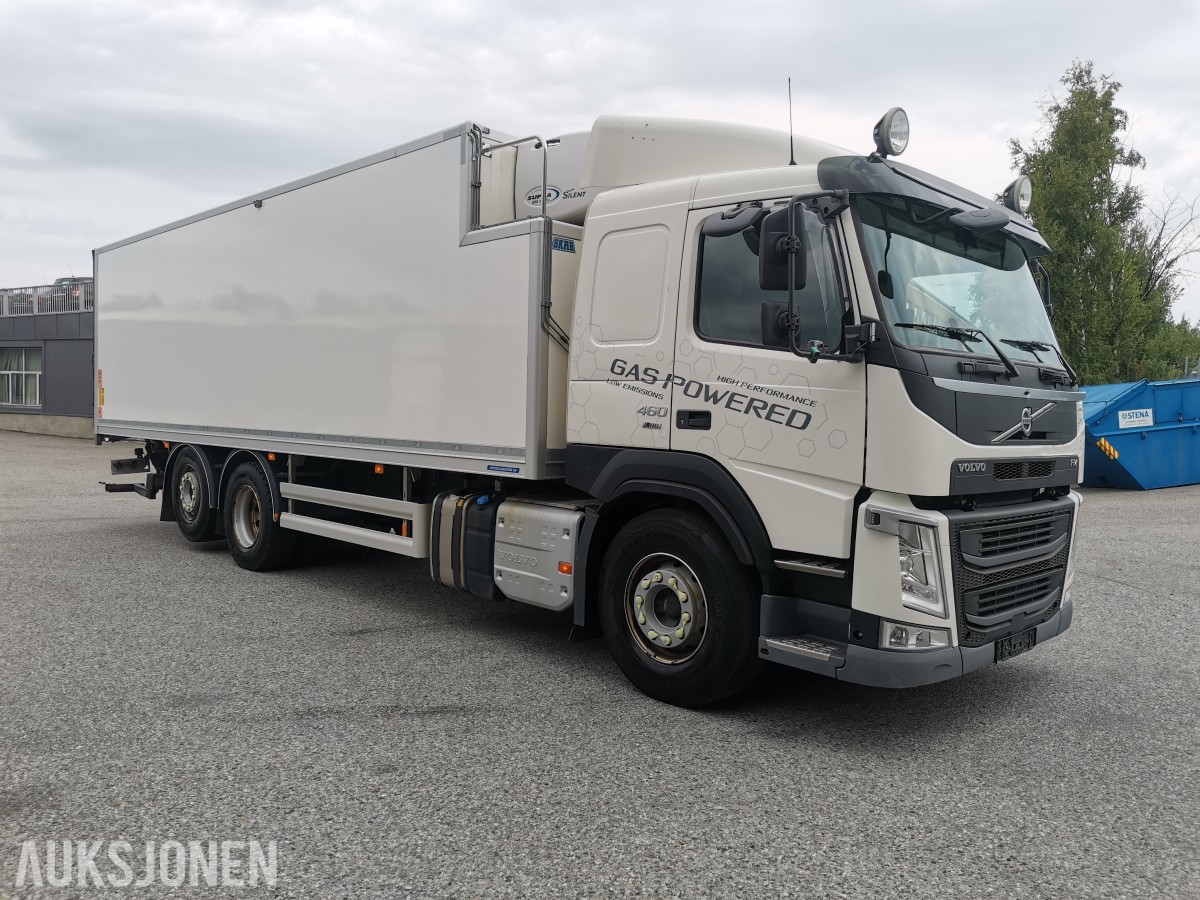 2019 Volvo FM 460 LNG 6x2 kjølebil – Carrier – Zepro bakløfter – I-Shift