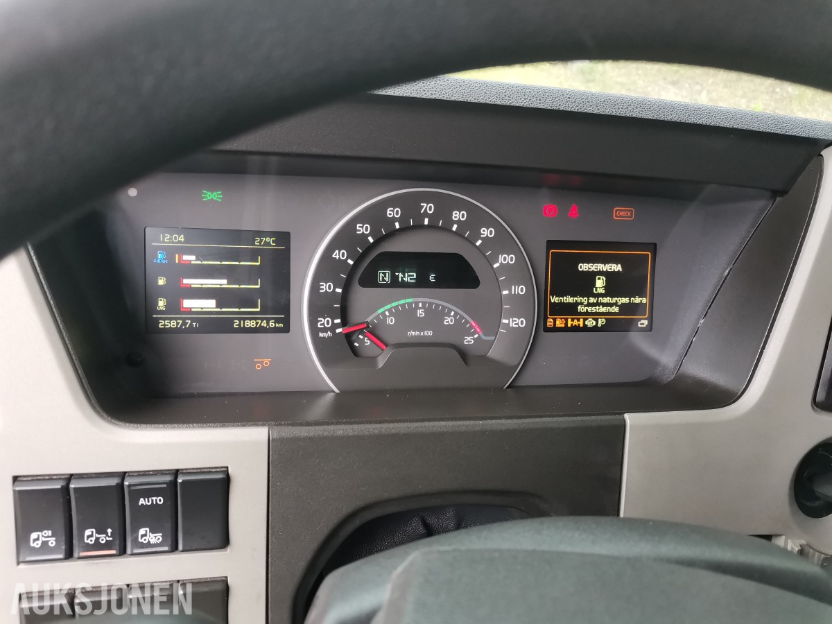 2019 Volvo FM 460 LNG 6x2 kjølebil – Carrier – Zepro bakløfter – I-Shift
