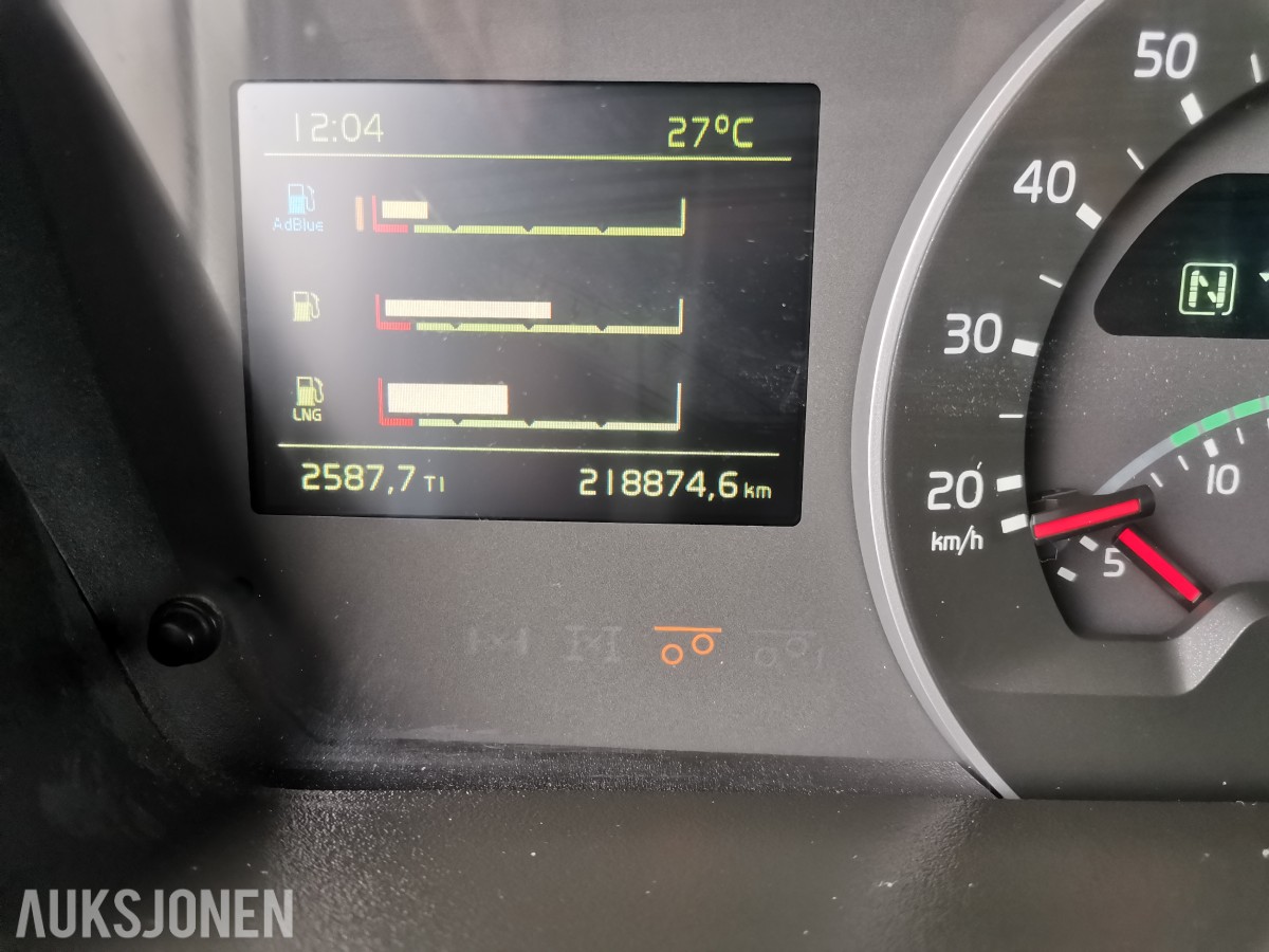 2019 Volvo FM 460 LNG 6x2 kjølebil – Carrier – Zepro bakløfter – I-Shift