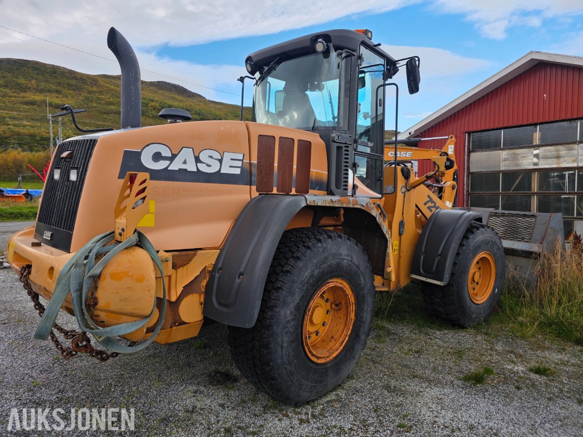 2011 Case 721F Hjullaster med skuff, 9530 timer