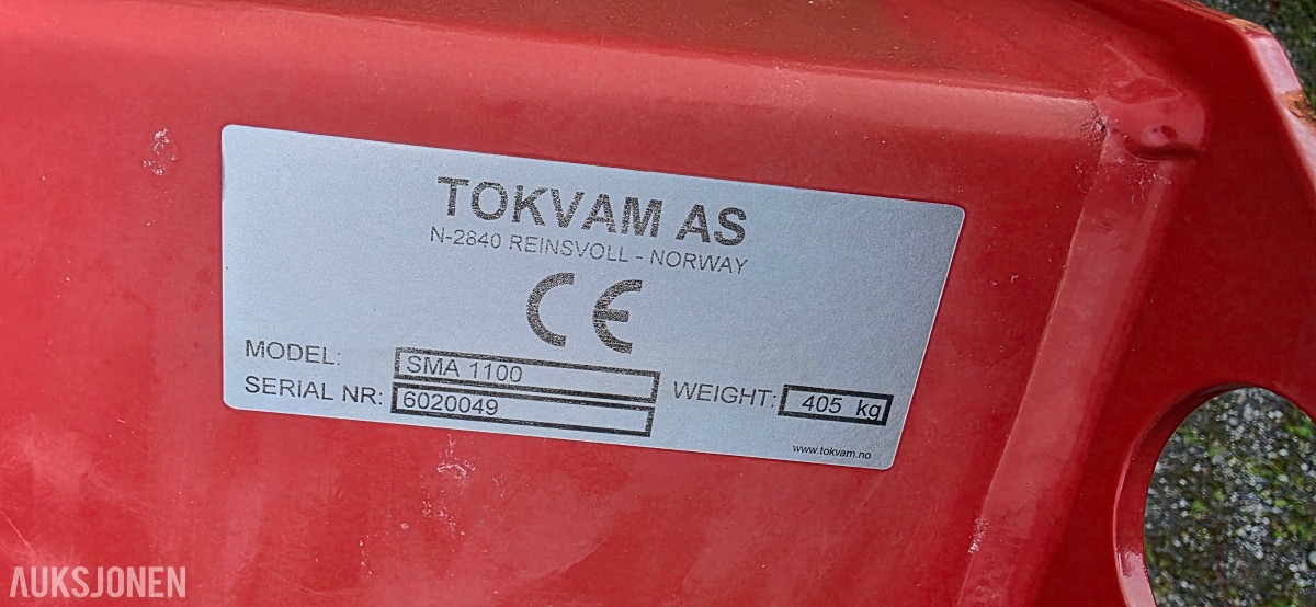 2020 Tokvam SMA 1100 selvlastende strømaskin – 1 100 liter