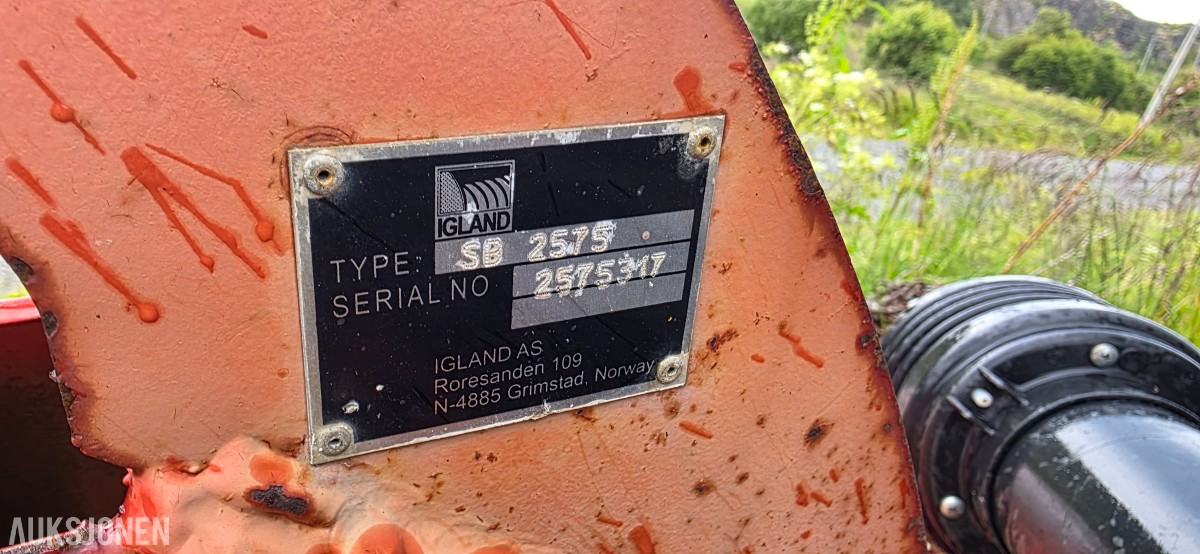 Igland SB2575 totrinns snøfres – ca. 2,5 meters arbeidsbredde