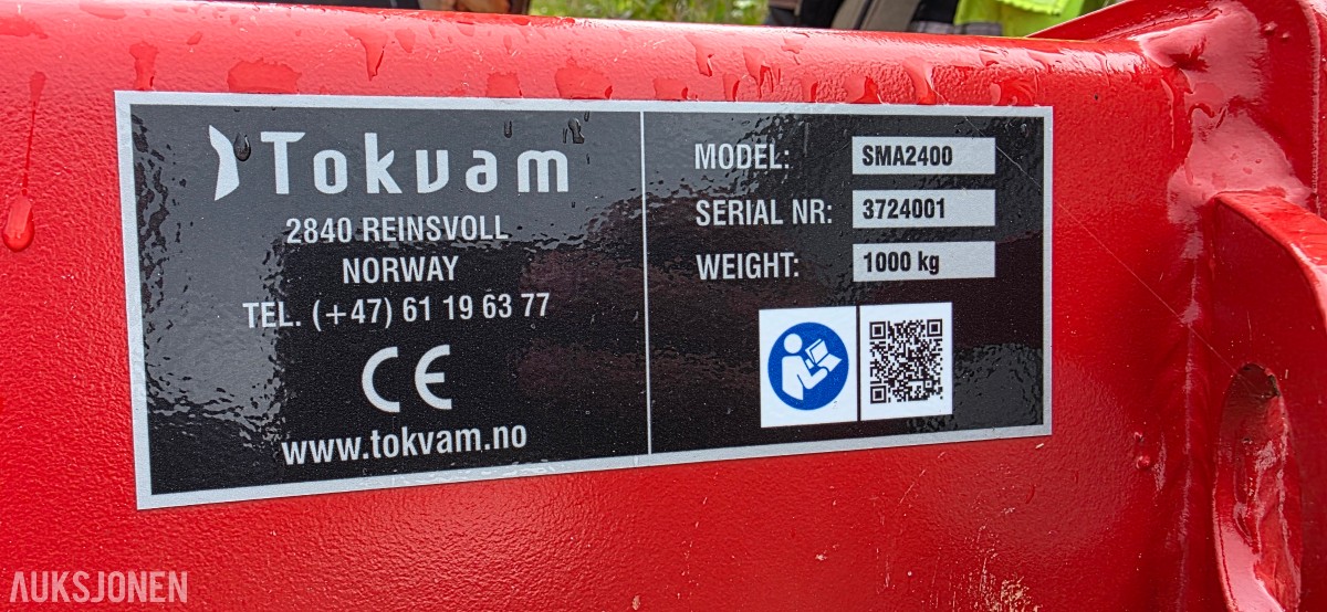 2024 Tokvam SMA2400 selvlastende strømaskin – 2,4 m³