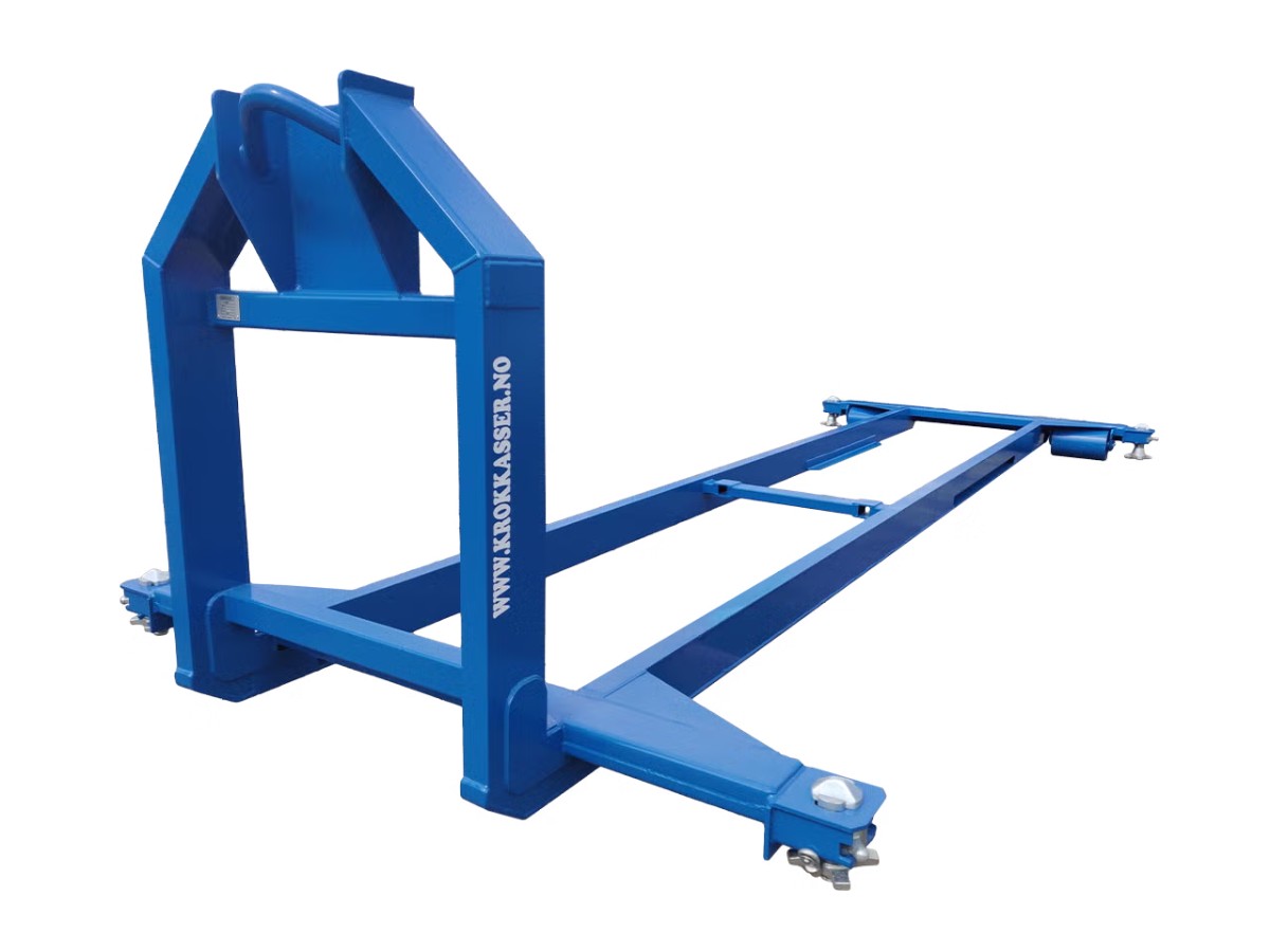 Krokkramme med ISO-fester til 20 fots container