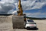 1993 mod. Cat 245 D gravemaskin på 71 tonn m/tannskuff. Sertifisert