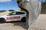1993 mod. Cat 245 D gravemaskin på 71 tonn m/tannskuff. Sertifisert