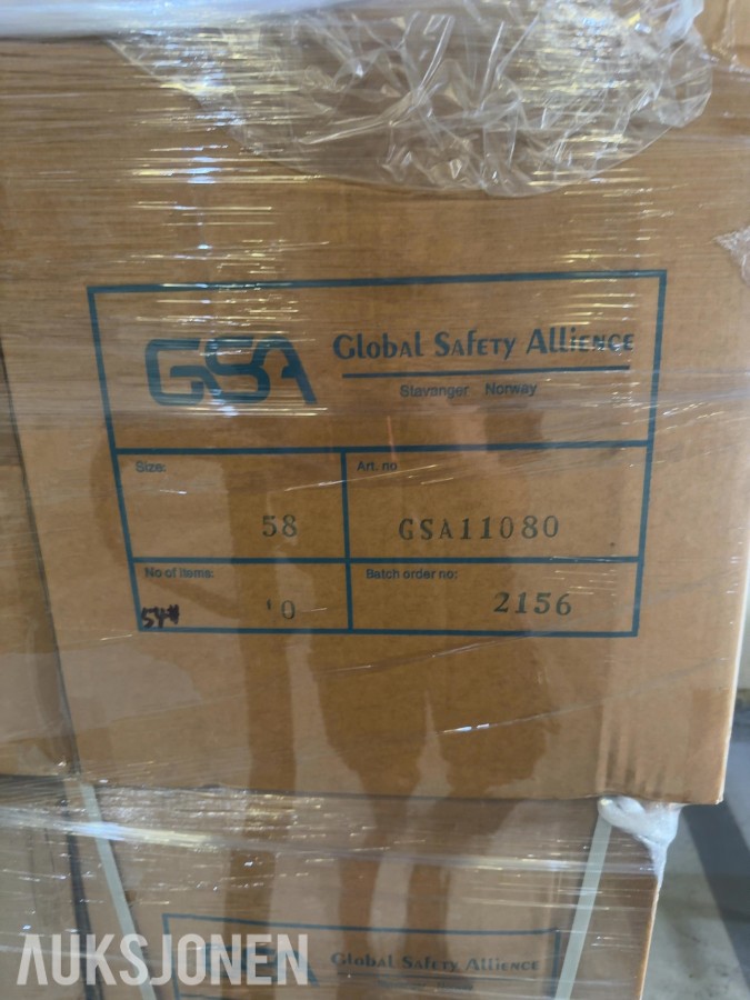 180 stk GSA Antiflame Coverall rød/gul (art GSA11080) str 58
