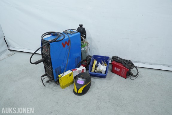 Awelco Mastercraft 220 RL5 MIG/MAG-sveis og Meec Tools CUT40 plasmakutter med tilbehør