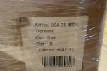 284 stk Univern Trousers red str 44/50/56/58/66/68
