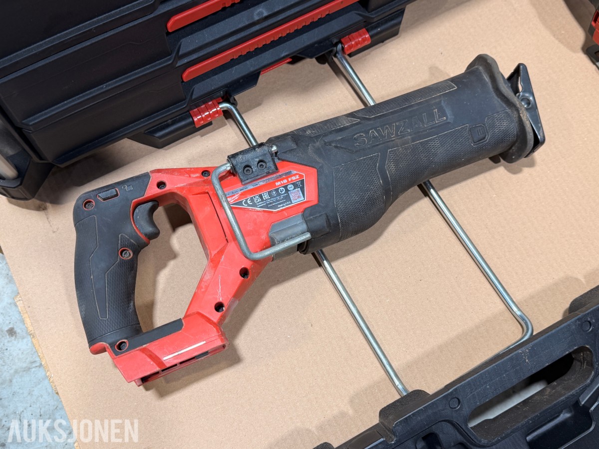 Milwaukee M18 elektroverktøy, batterier, verktøysett, redskaper og håndverktøy
