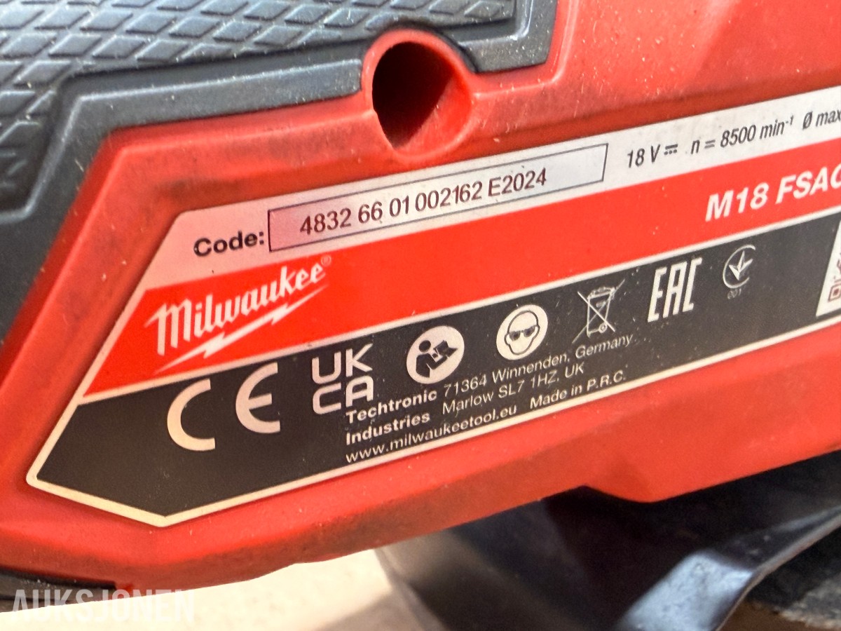 Milwaukee M18 elektroverktøy, batterier, verktøysett, redskaper og håndverktøy