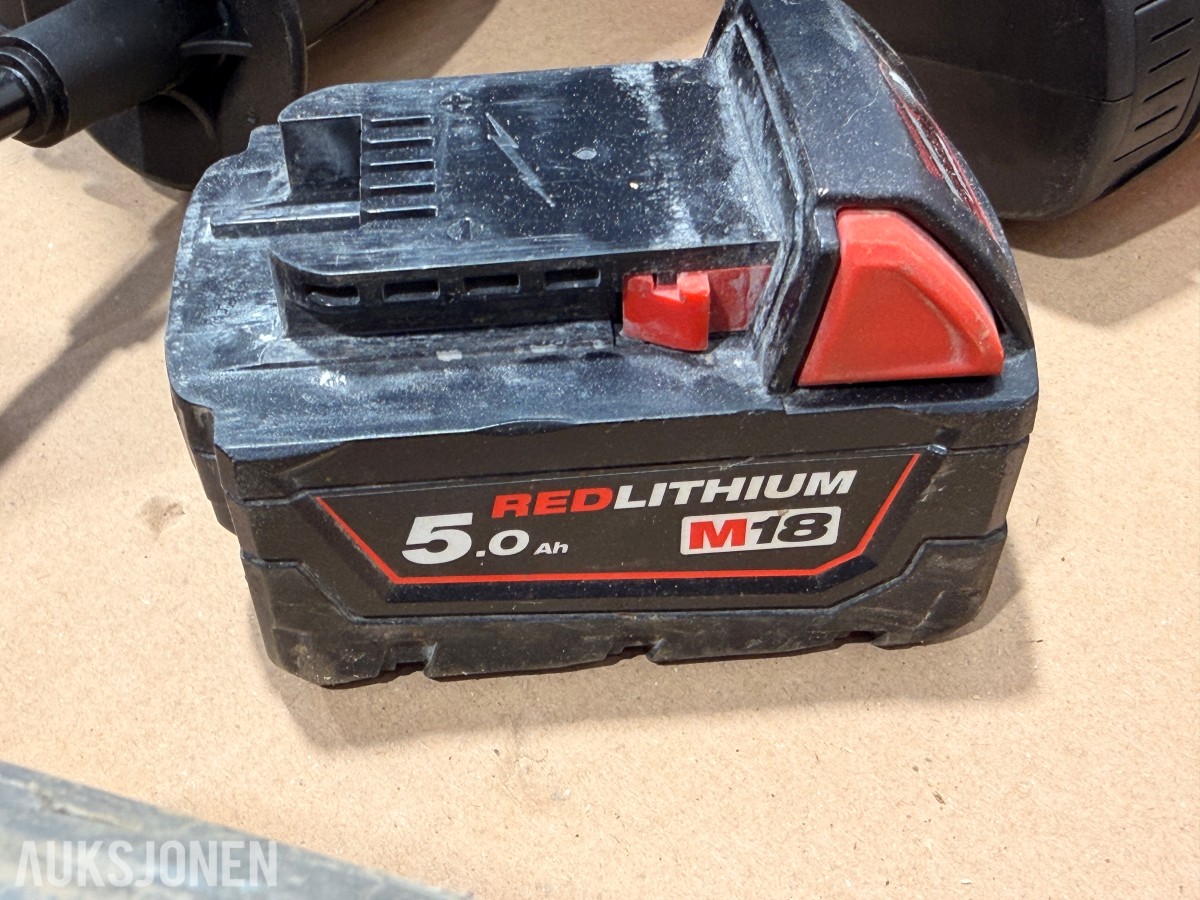 Milwaukee M18 elektroverktøy, batterier, verktøysett, redskaper og håndverktøy