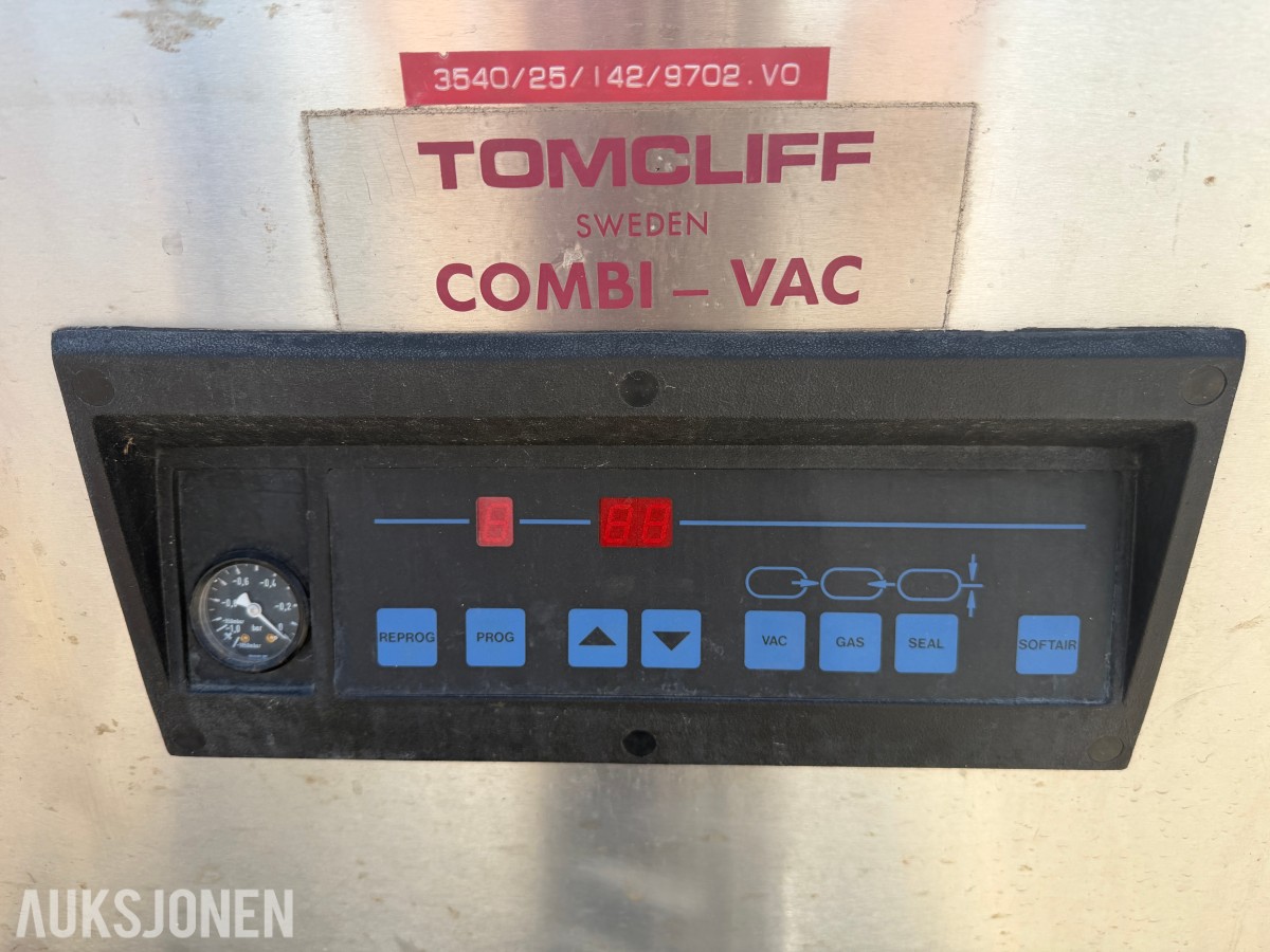 TOMCLIFF COMBI-VAC PROFF VAKUMPAKKEMASKIN – RUSTFRITT UTFØRELSE – REPARASJONSOBJEKT