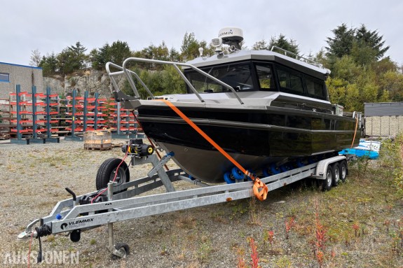 2026 Easy Craft 30,5 fot – Ny aluminiumsbåt med henger – Klargjort for 2 x 250 hk – Full Garmin-pakke – Toalett, dusj og pantry