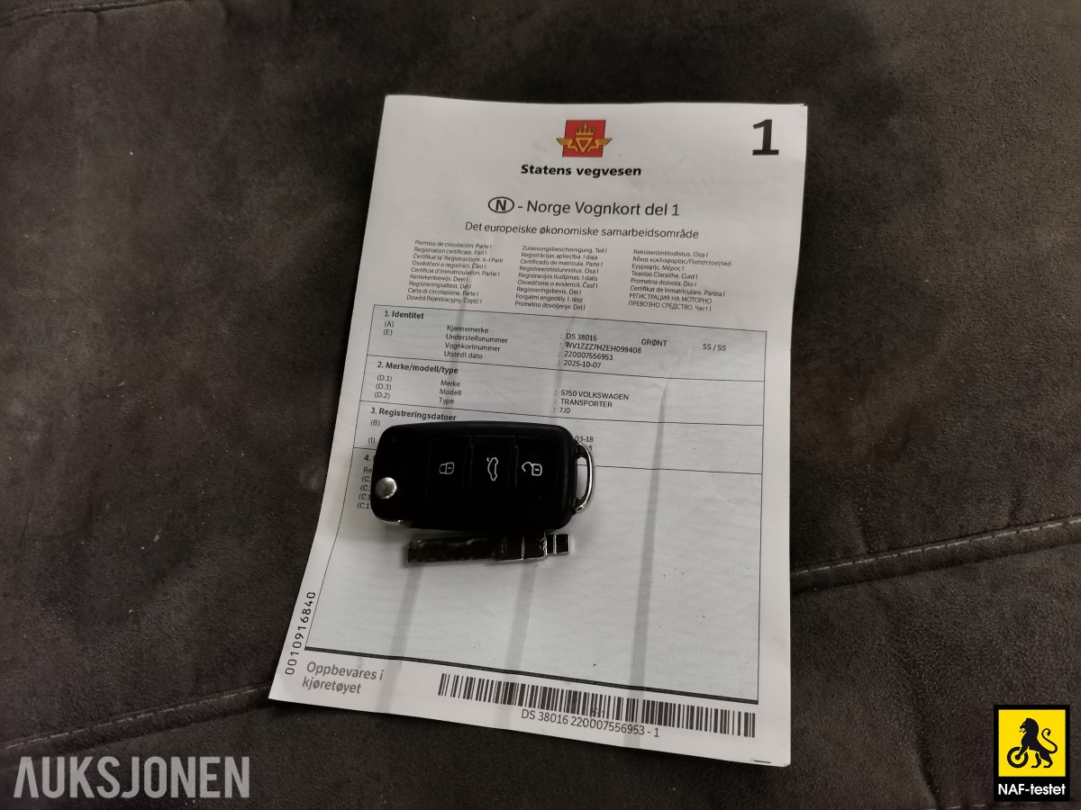 2014 Volkswagen TRANSPORTER *UTEN MINSTEPRIS* 2.0 TDI HENGERFESTE CRUISE