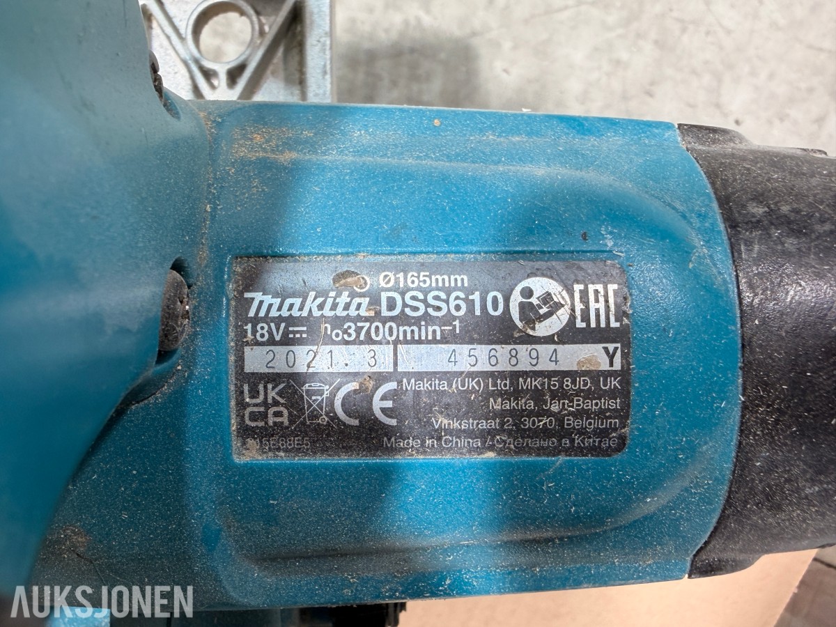 Verktøyparti med Milwaukee, Makita, Bosch, Hitachi og Basso