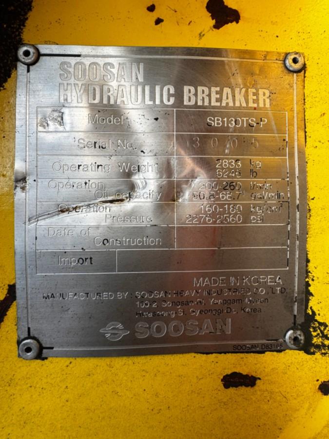 Soosan SB130TS-P hydraulisk pigghammer - 