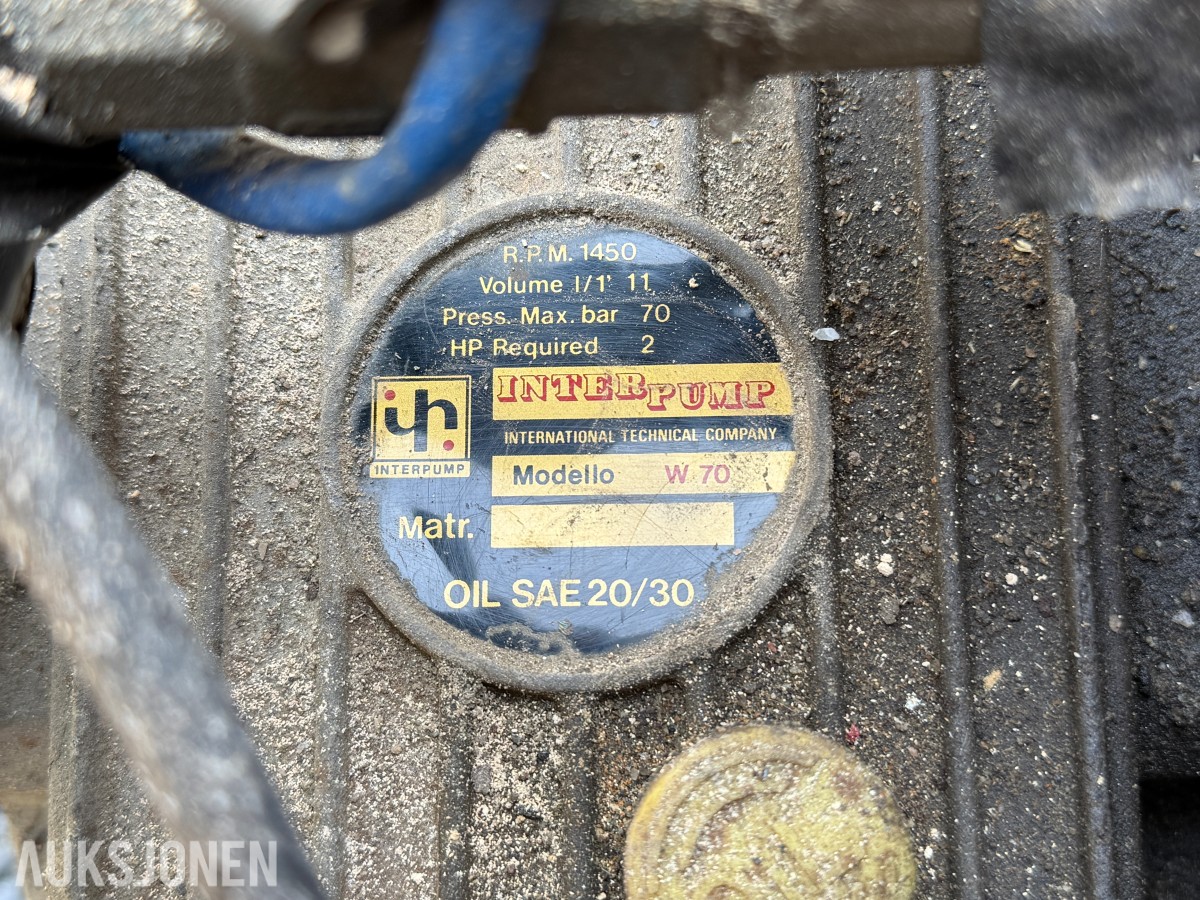 HONDA BENSINDREVET TRYKKTESTER MED INTERPUMP W70