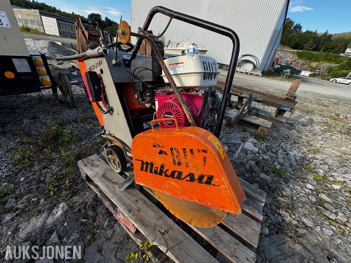 Mikasa MCD-218V bensindrevet betongsag/gulvsag med Honda GX390 motor