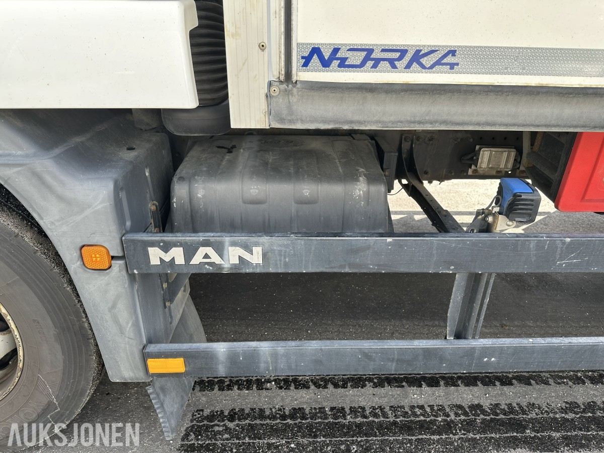 2018 MAN TGM 290 2 X 4 18 pll m/fullsideåpning og 2t bakløft