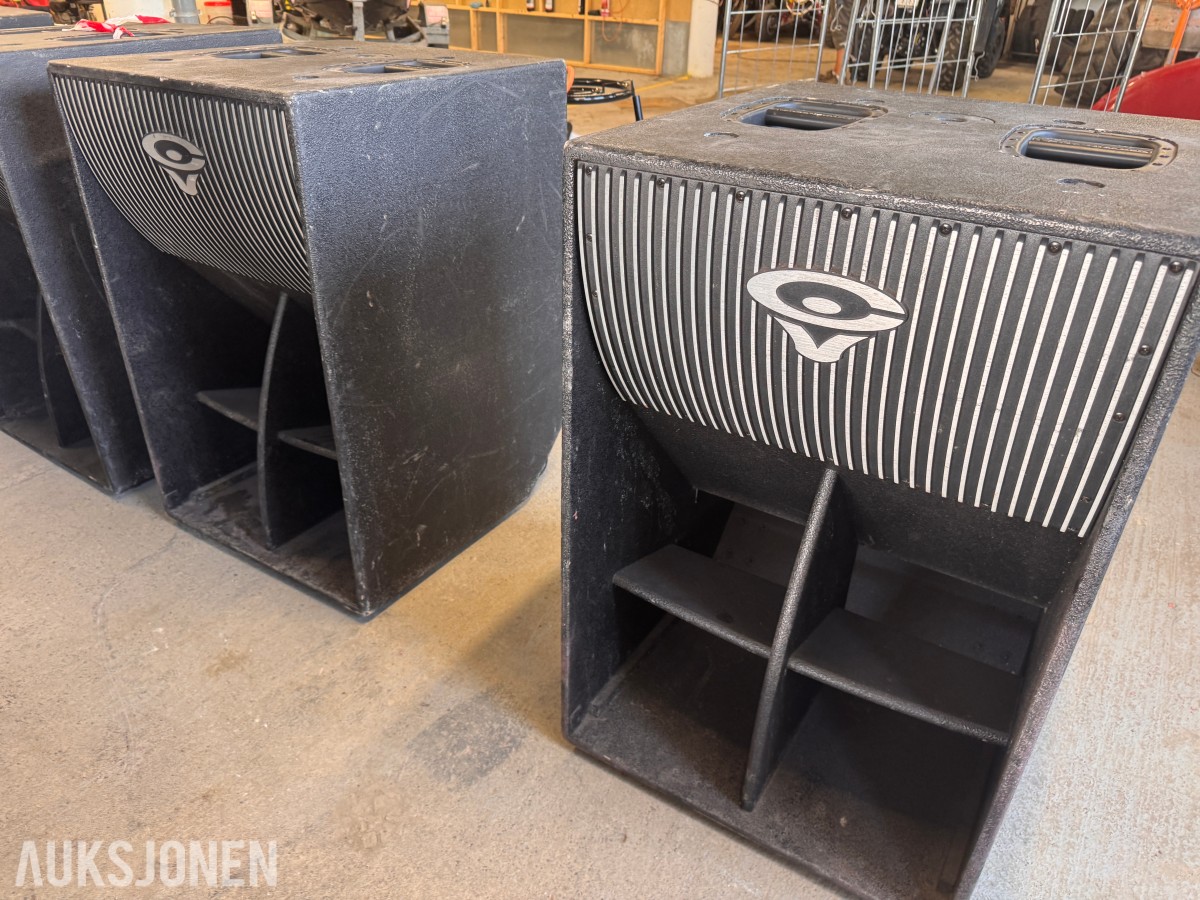 PA anlegg Høytaler, lys, stativer, tilbehør