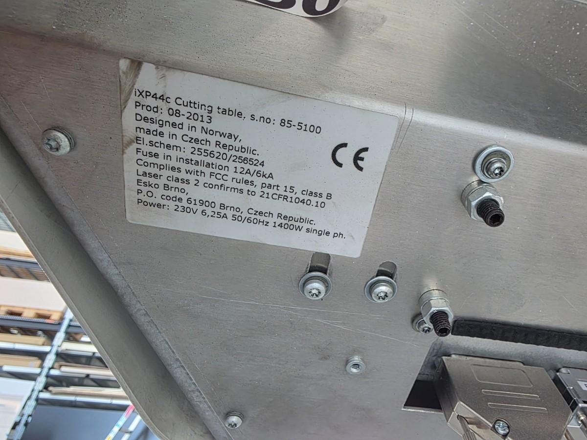 2013 Kongsberg XP Esko iXP44c Cutting table / fresebord