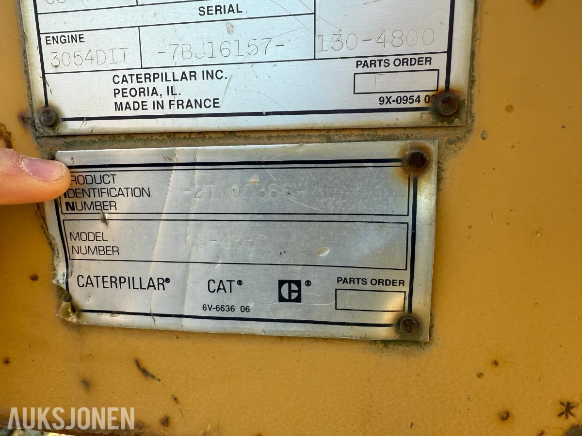 1994 Cat CS-433C Vibrasjonsvals, 3858 timer