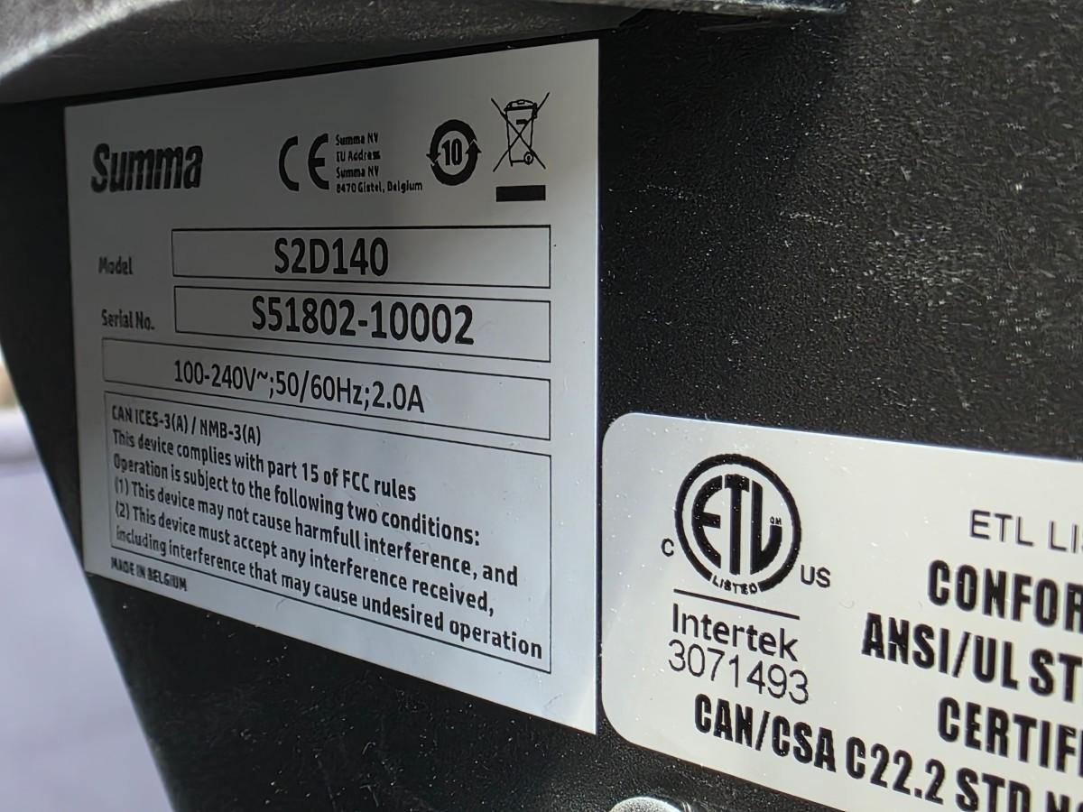 2018 Summa S2 D140