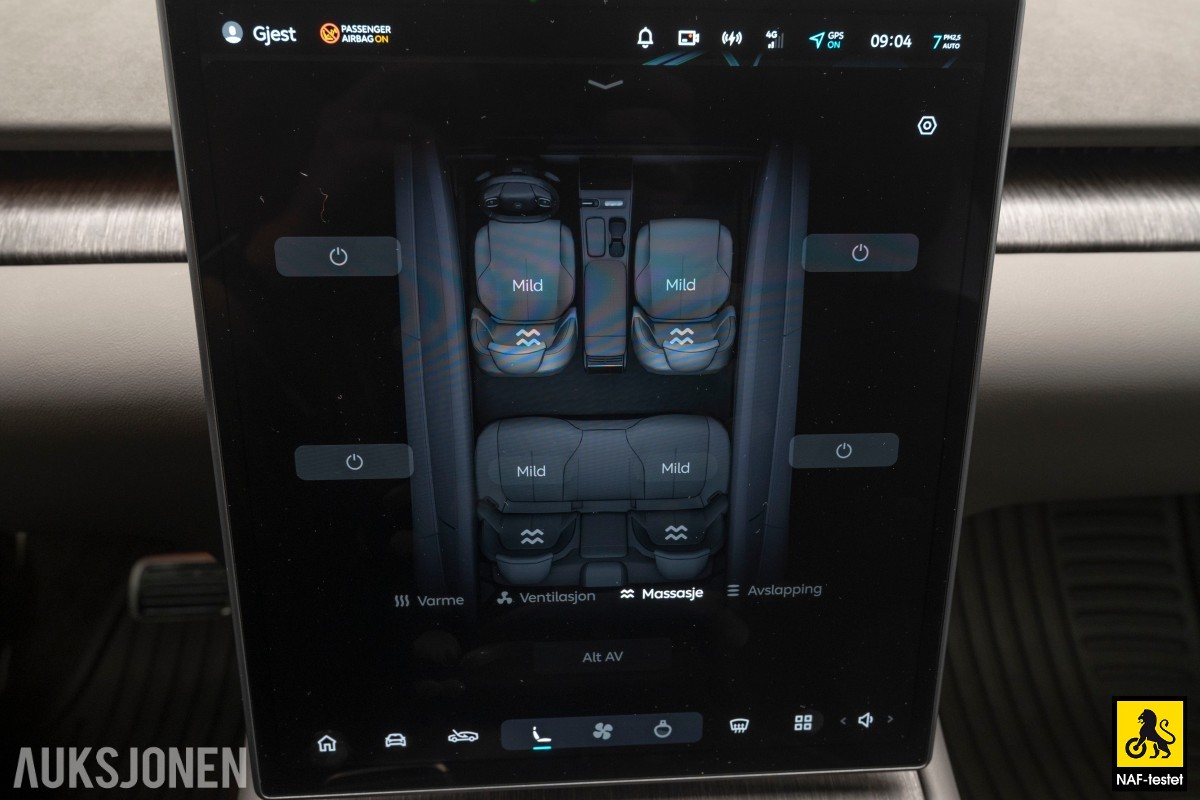 2024 NIO ET7 AWD PANORAMA LUFT HEAD-UP 360-KAMERA ACC MASSASJE