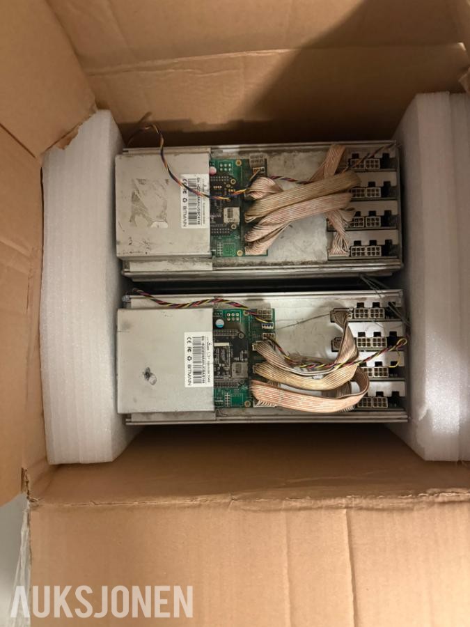 Bitmain Antminer L3+/L3++ – Ca. 180 stk – Utestet