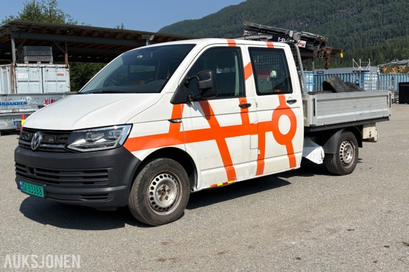 2017 Volkswagen Transporter DOKA pickup med kran - 2,0 TDI 150hk Lang 4Motion