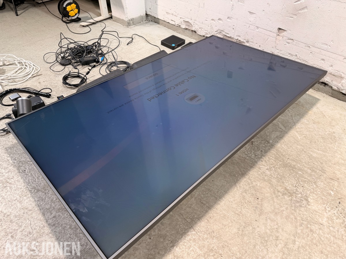 2020 Samsung 85 tommer infoskjerm med videokonferanse utstyr