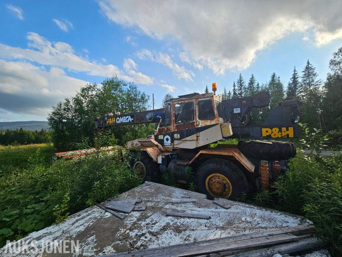 P & H OMEGA, 4WD terrengående mobilkran - mva fri