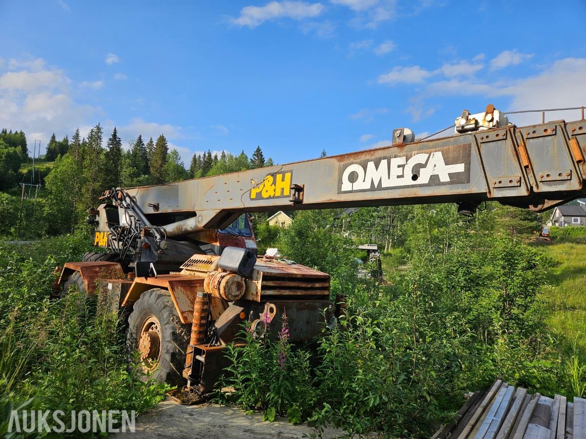 P & H OMEGA, 4WD terrengående mobilkran - mva fri