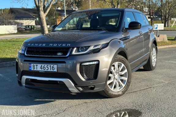 2016 Land Rover Range Rover Evoque TD4 2,0D 180hk AWD automat cruisekontroll hengerfeste soltak  eu ok 06.2028      163000km