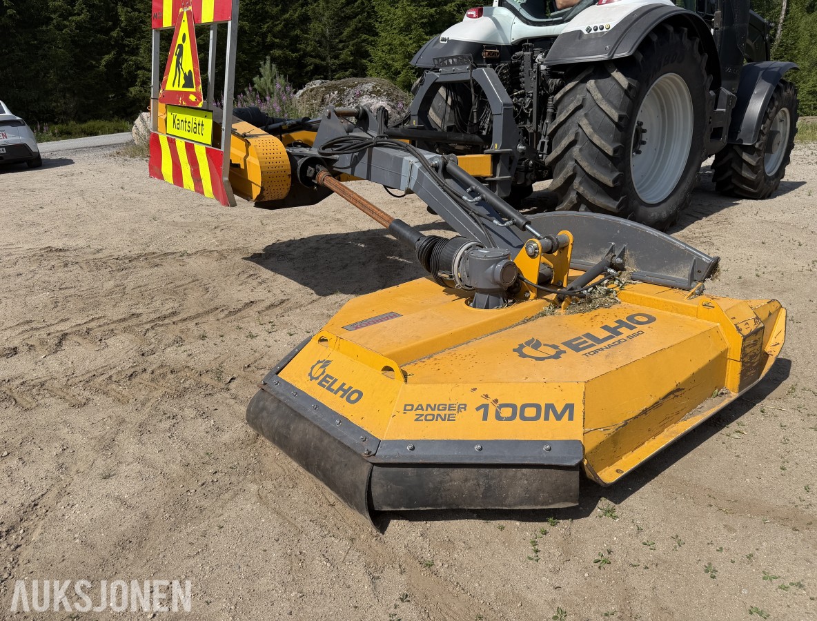 2023 ELHO TORNADO 560 KANTSLÅTTMASKIN – 5,5 M REKKEVIDDE – HARDOX – PTO – VARSLINGSTAVLE