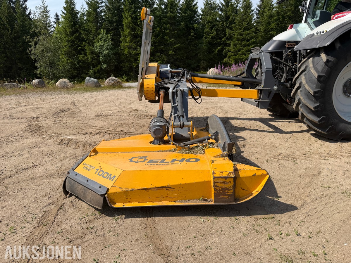 2023 ELHO TORNADO 560 KANTSLÅTTMASKIN – 5,5 M REKKEVIDDE – HARDOX – PTO – VARSLINGSTAVLE