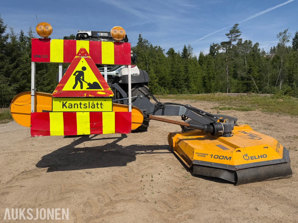 2023 ELHO TORNADO 560 KANTSLÅTTMASKIN – 5,5 M REKKEVIDDE – HARDOX – PTO – VARSLINGSTAVLE