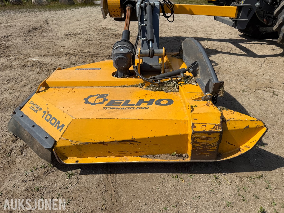 2023 ELHO TORNADO 560 KANTSLÅTTMASKIN – 5,5 M REKKEVIDDE – HARDOX – PTO – VARSLINGSTAVLE